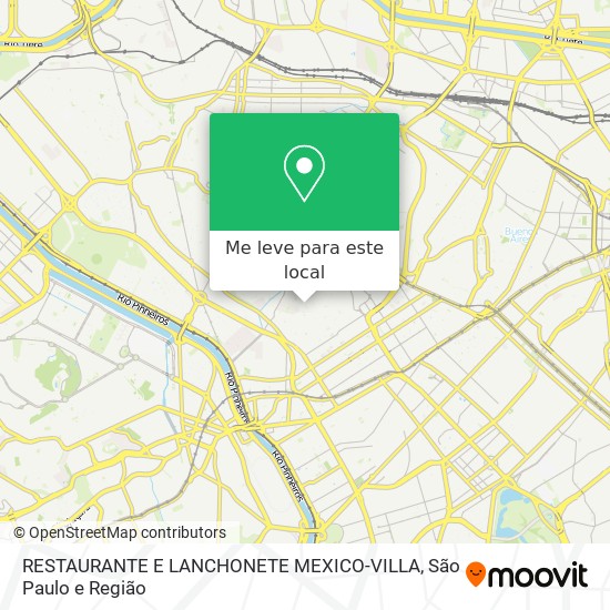 RESTAURANTE E LANCHONETE MEXICO-VILLA mapa