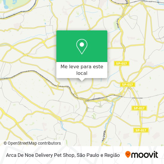 Arca De Noe Delivery Pet Shop mapa
