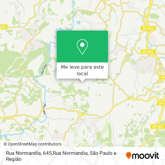 Rua Normandia, 645,Rua Normandia mapa