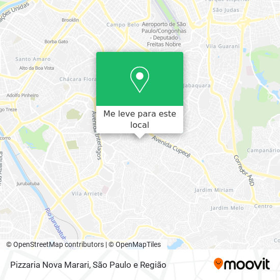 Pizzaria Nova Marari mapa