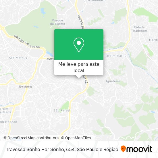 Travessa Sonho Por Sonho, 654 mapa