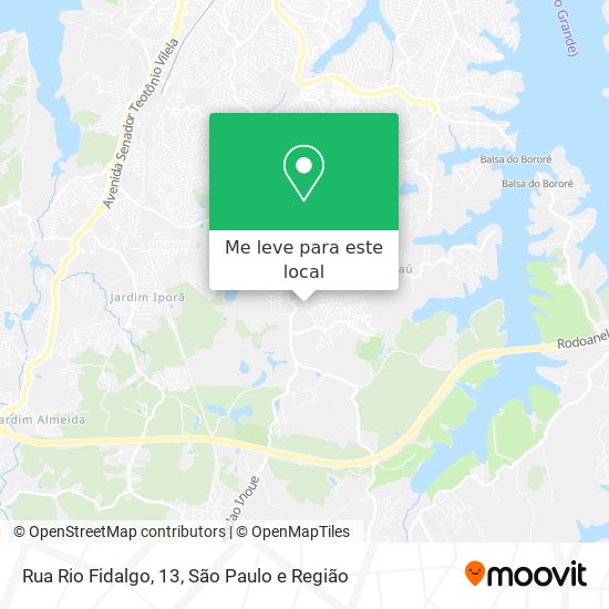 Rua Rio Fidalgo, 13 mapa