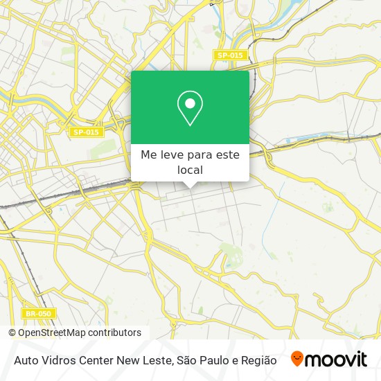 Auto Vidros Center New Leste mapa