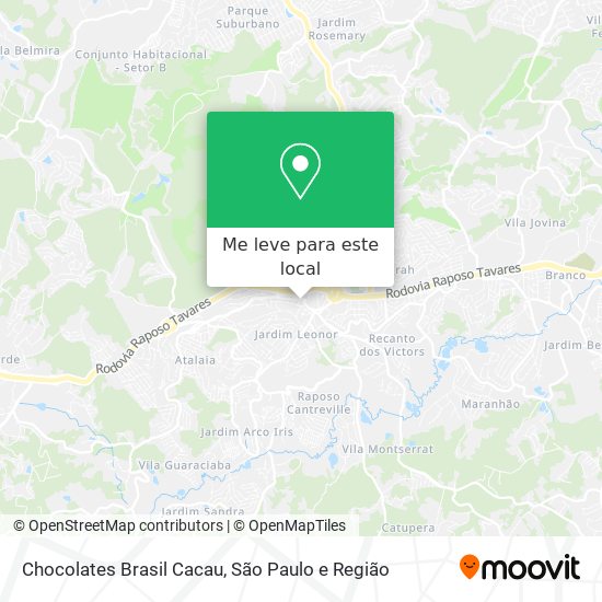 Chocolates Brasil Cacau mapa