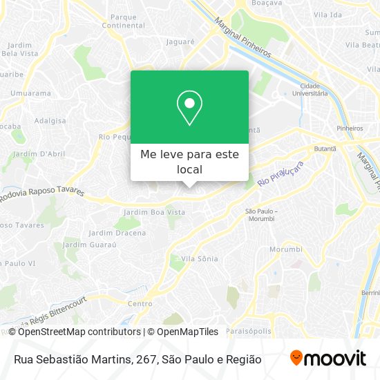 Rua Sebastião Martins, 267 mapa