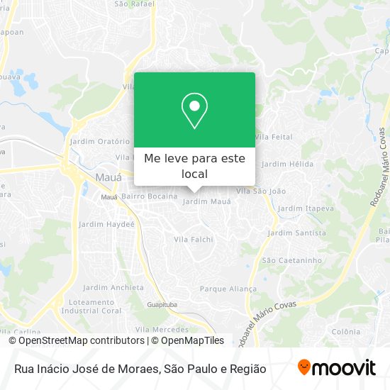 Rua Inácio José de Moraes mapa