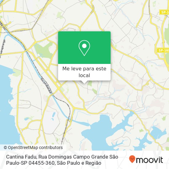 Cantina Fadu, Rua Domingas Campo Grande São Paulo-SP 04455-360 mapa