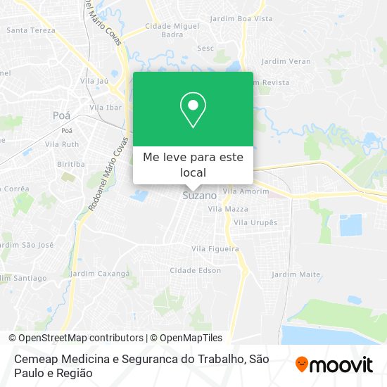 Cemeap Medicina e Seguranca do Trabalho mapa