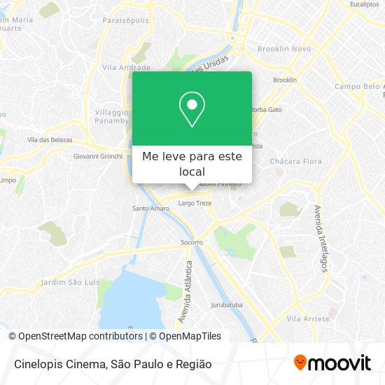 Cinelopis Cinema mapa