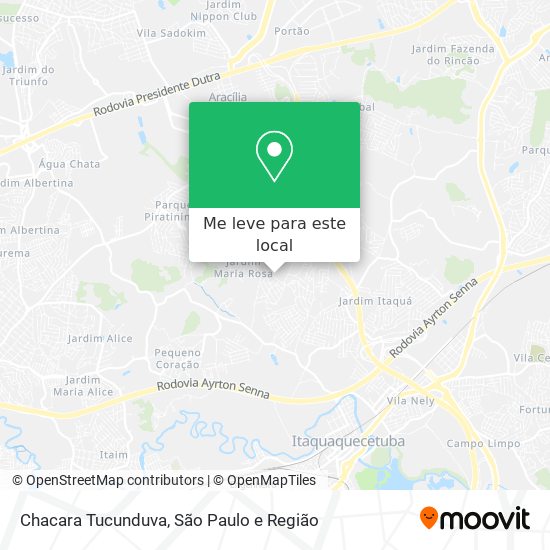 Chacara Tucunduva mapa
