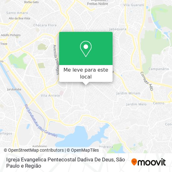 Igreja Evangelica Pentecostal Dadiva De Deus mapa