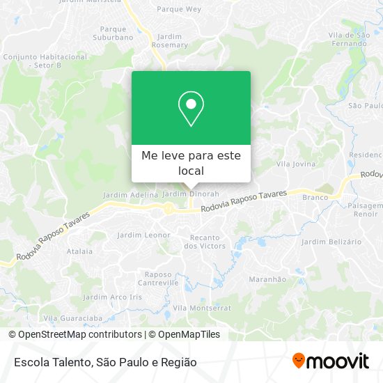 Escola Talento mapa