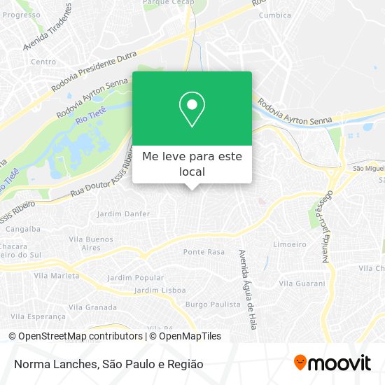 Norma Lanches mapa