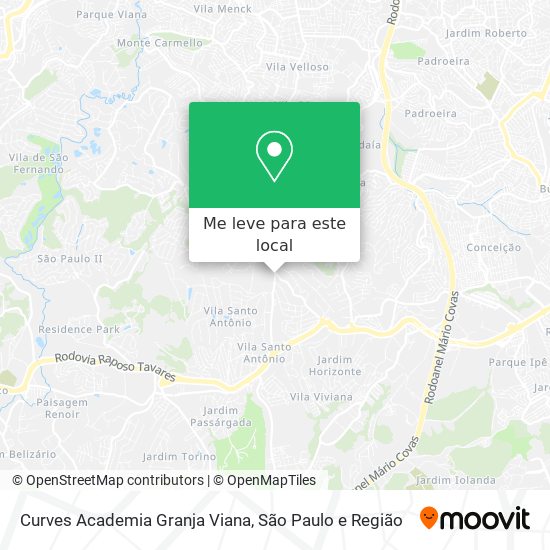 Curves Academia Granja Viana mapa