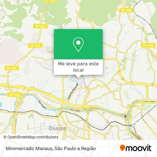 Minimercado Manaus mapa