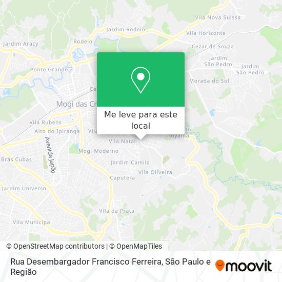 Rua Desembargador Francisco Ferreira mapa