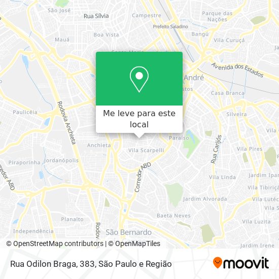 Rua Odilon Braga, 383 mapa