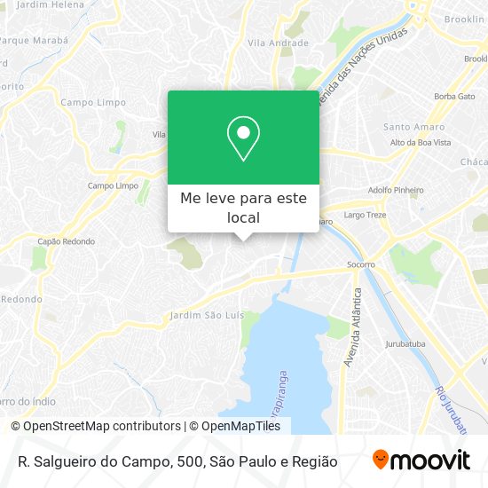 R. Salgueiro do Campo, 500 mapa