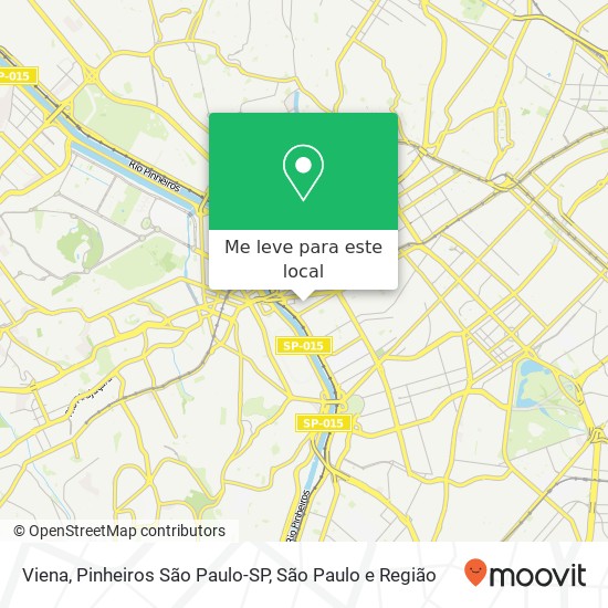 Viena, Pinheiros São Paulo-SP mapa