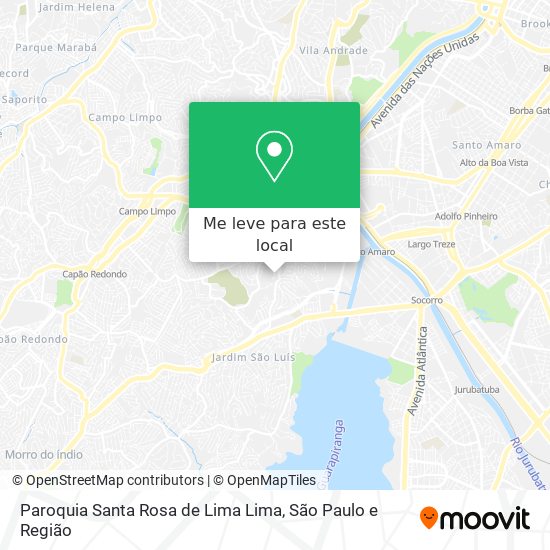 Paroquia Santa Rosa de Lima Lima mapa