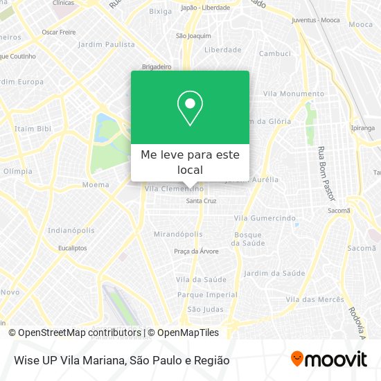 Wise UP Vila Mariana mapa