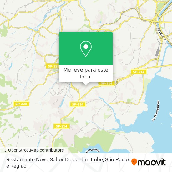Restaurante Novo Sabor Do Jardim Imbe mapa
