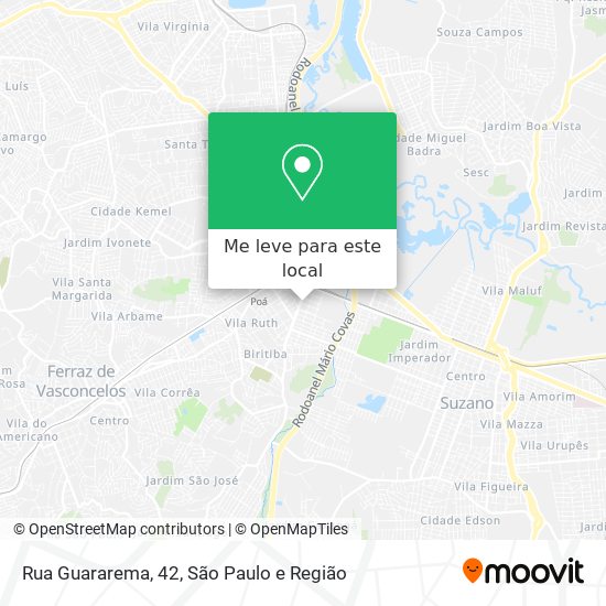 Rua Guararema, 42 mapa
