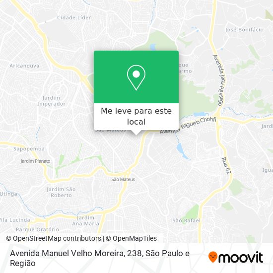 Avenida Manuel Velho Moreira, 238 mapa