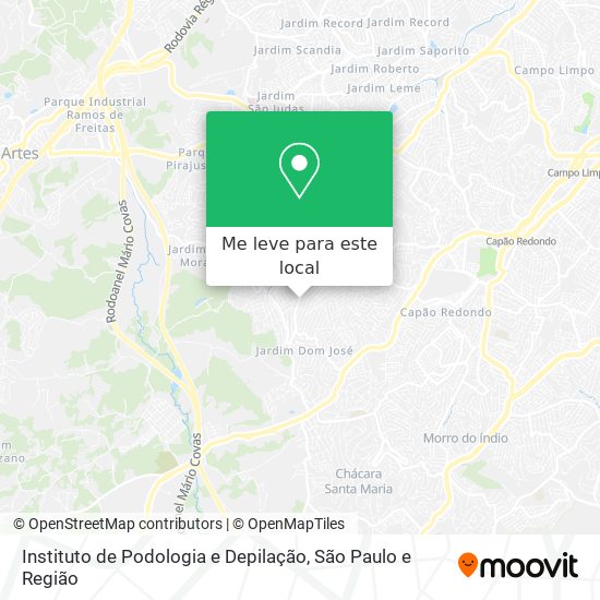 Instituto de Podologia e Depilação mapa