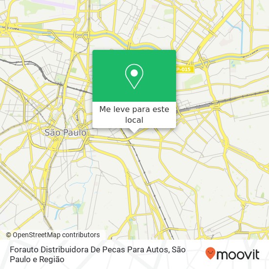 Forauto Distribuidora De Pecas Para Autos, Avenida Alcântara Machado, 955 Brás São Paulo-SP 03101-003 mapa