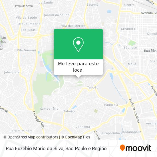 Rua Euzebio Mario da Silva mapa