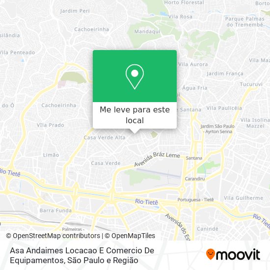 Asa Andaimes Locacao E Comercio De Equipamentos mapa