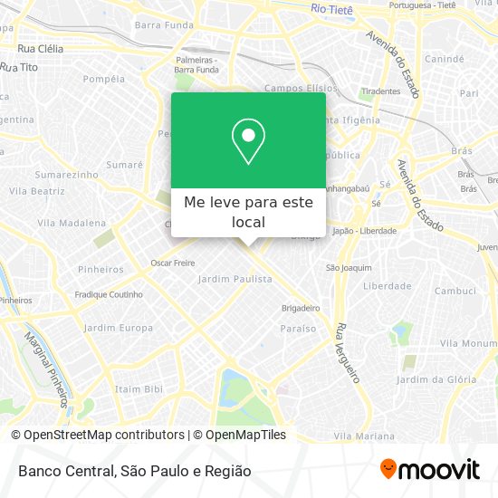 Banco Central mapa