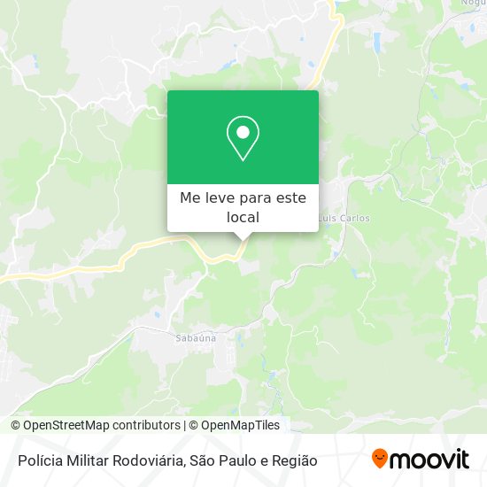 Polícia Militar Rodoviária mapa