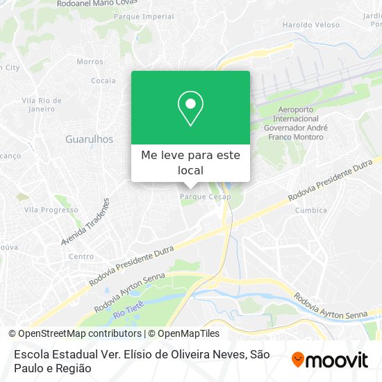Escola Estadual Ver. Elísio de Oliveira Neves mapa