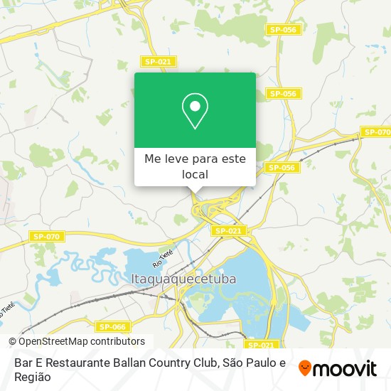 Bar E Restaurante Ballan Country Club mapa