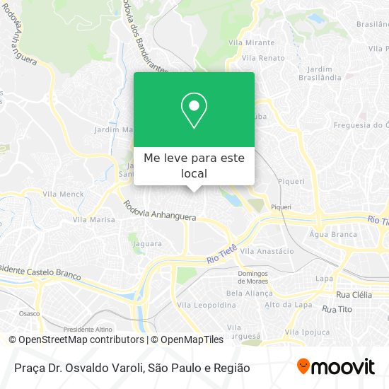 Praça Dr. Osvaldo Varoli mapa
