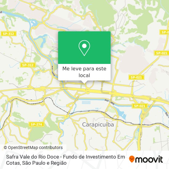 Safra Vale do Rio Doce - Fundo de Investimento Em Cotas mapa