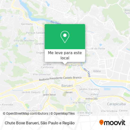 Chute Boxe Barueri mapa