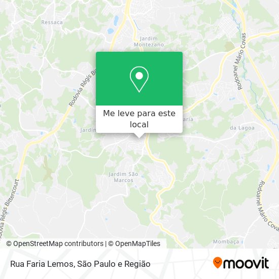 Rua Faria Lemos mapa