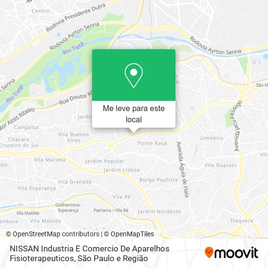 NISSAN Industria E Comercio De Aparelhos Fisioterapeuticos mapa