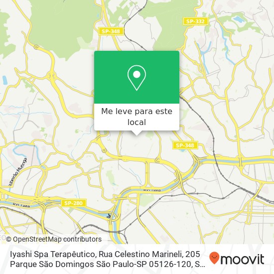 Iyashi Spa Terapêutico, Rua Celestino Marineli, 205 Parque São Domingos São Paulo-SP 05126-120 mapa