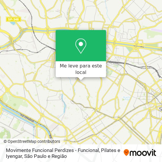 Movimente Funcional Perdizes - Funcional, Pilates e Iyengar mapa