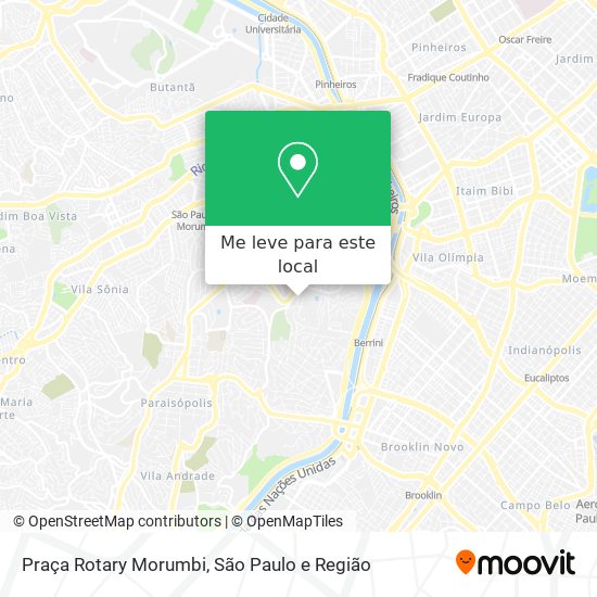 Praça Rotary Morumbi mapa