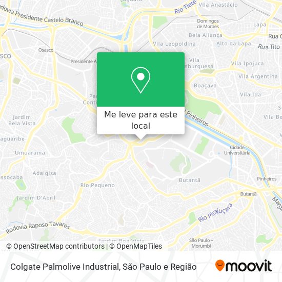 Colgate Palmolive Industrial mapa