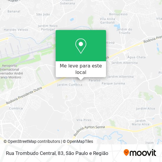 Rua Trombudo Central, 83 mapa