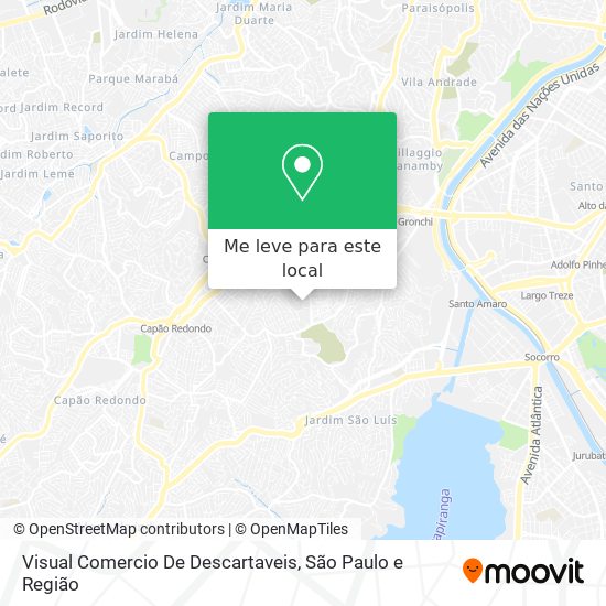 Visual Comercio De Descartaveis mapa