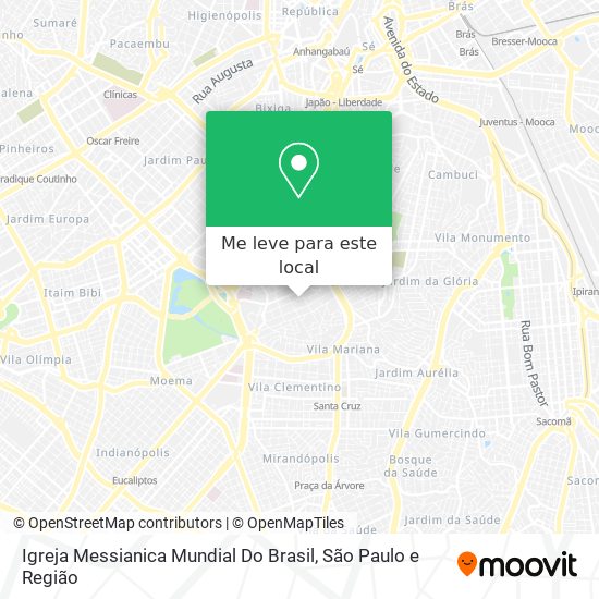 Igreja Messianica Mundial Do Brasil mapa