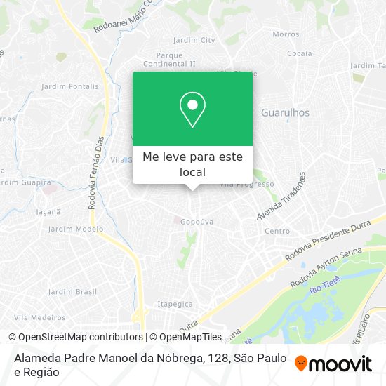 Alameda Padre Manoel da Nóbrega, 128 mapa