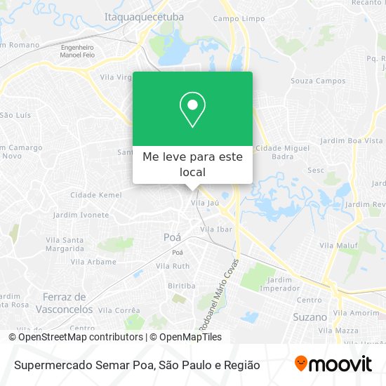 Supermercado Semar Poa mapa